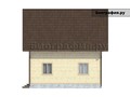 Каркасный дом с двухскатной крышей КД-41